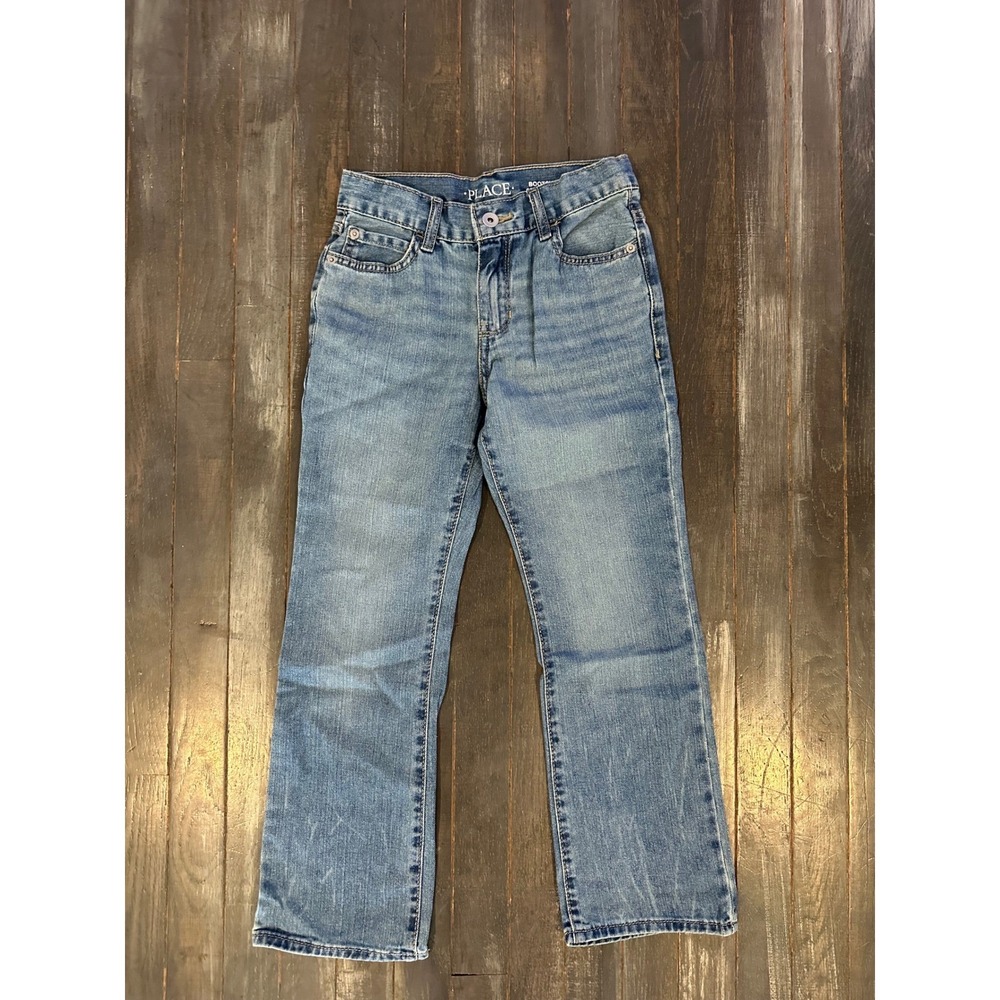 The‎ Childrens Place Boys Medium Wash Bootcut Denim Jeans Blue